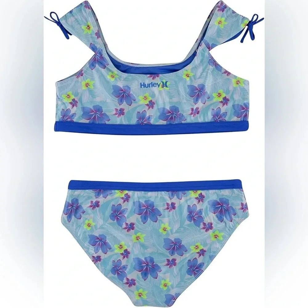 Hurley Girl's UPF 50+ Bikini Swimsuit Set
